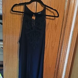 Torrid Crochet Neck Swing Tank - Black